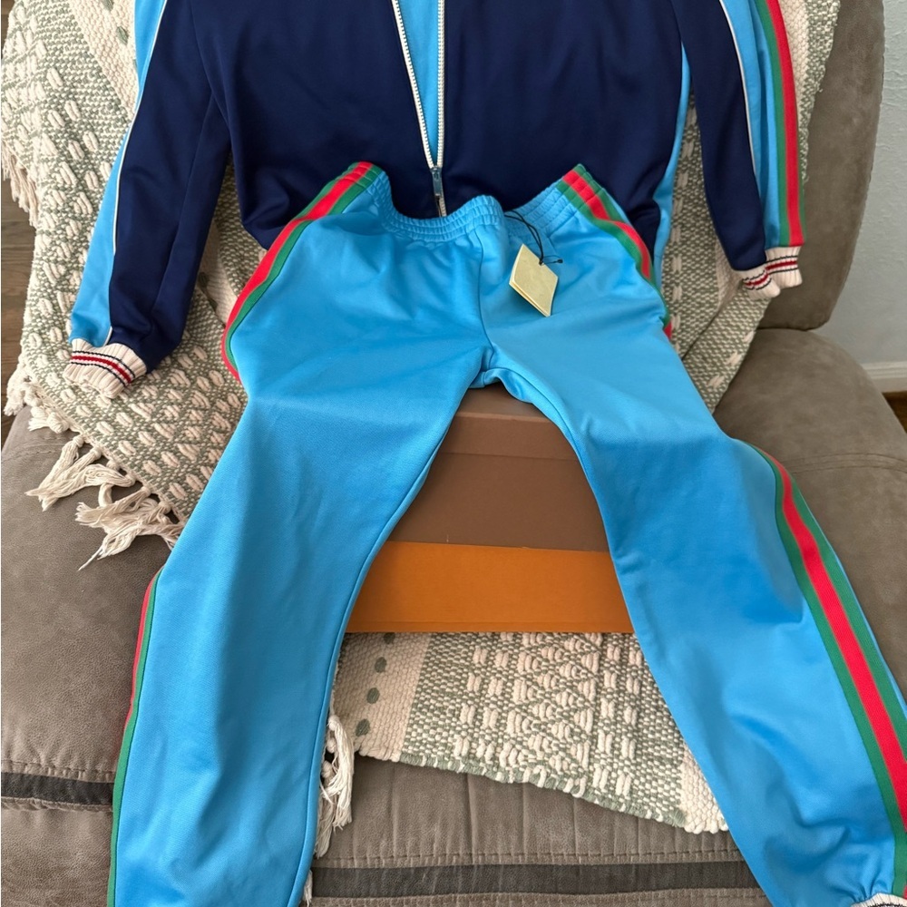 Gucci Kids Matching Set - Blue and Red
